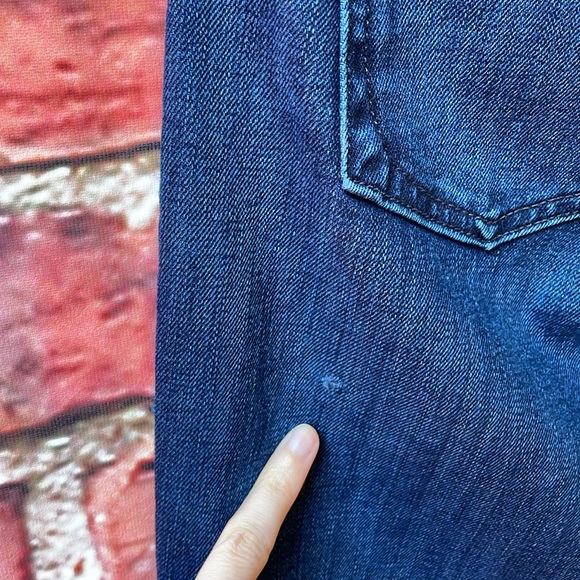 Dark Wash rag & bone Dre Low-Rise Slim Boyfriend Jeans in Bayview - Picture 12 of 17